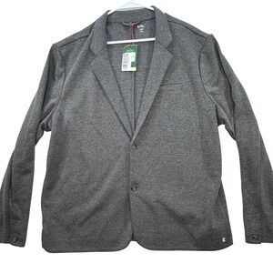 NEW Right of Way Brody Blazer Mens XXL Gray Knit Recycled Two Button Preppy